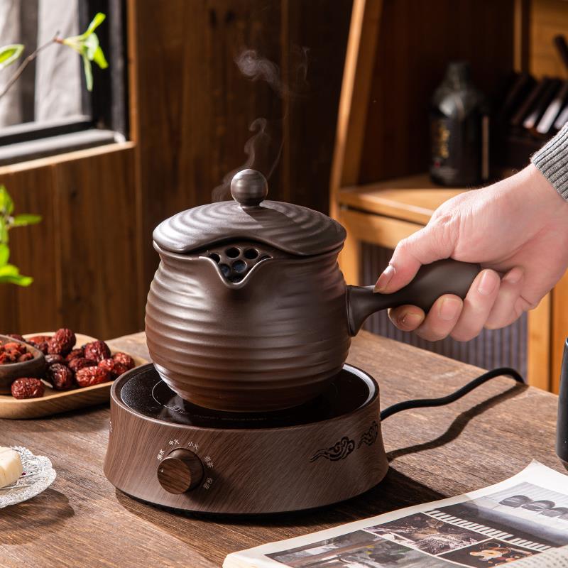 陶壶煮茶围炉煮茶茶壶罐罐奶茶壶家用室内烤奶茶罐泡茶家用大容量