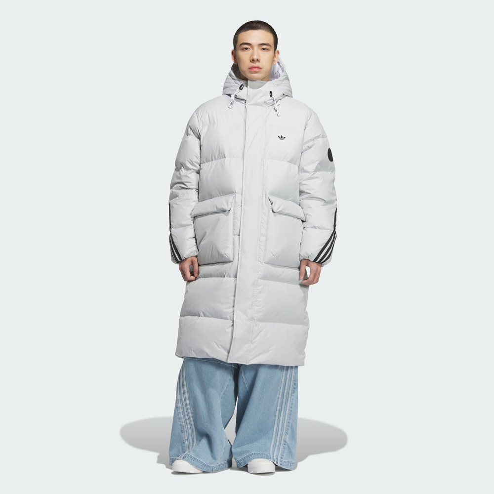 【滔搏联动】Adidas阿迪达斯3S LONG DOWN U双旦礼休闲羽绒服KC2566