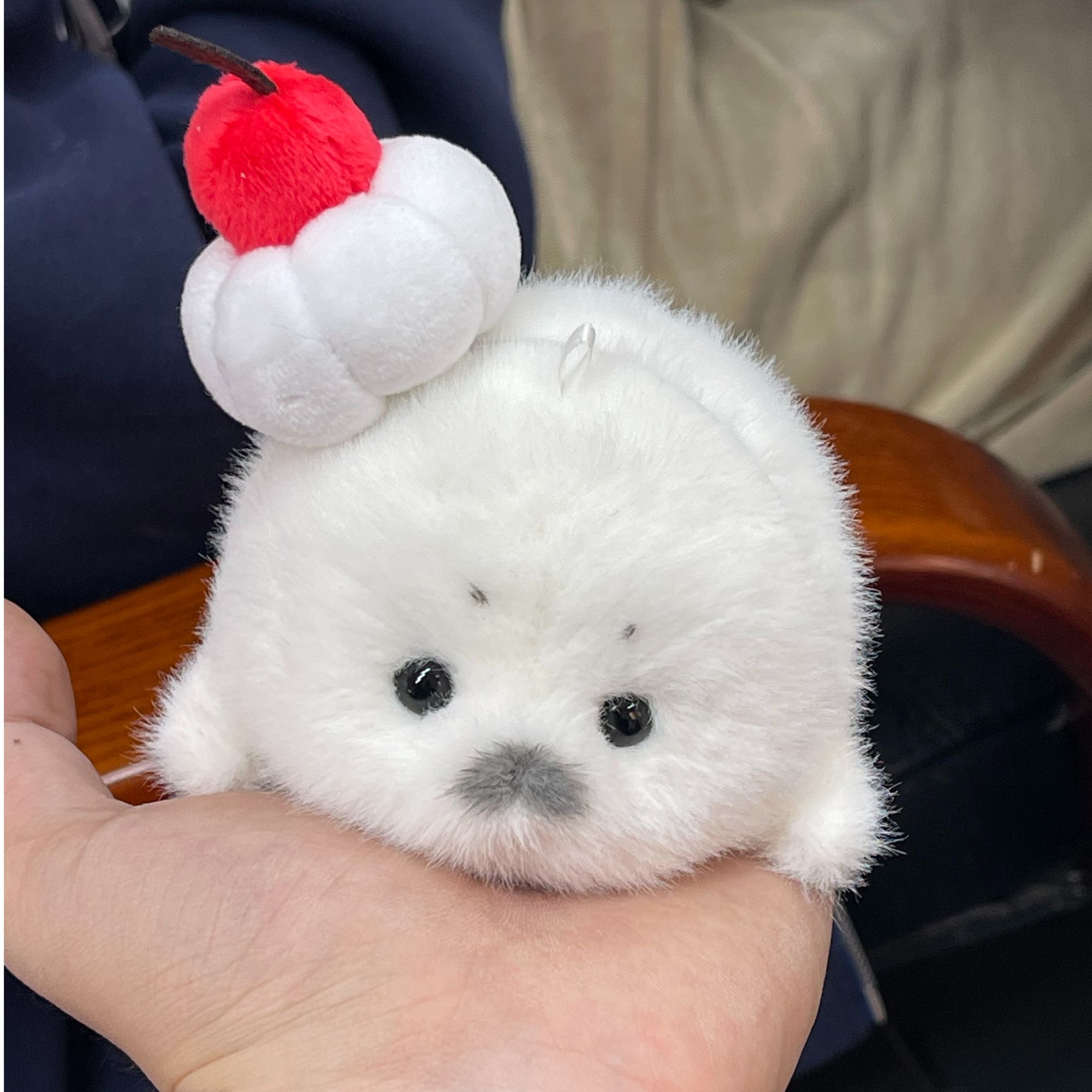 掌动海豹挂件托卡熊正品手工精制海洋生物匠心手作玩偶毛绒公仔