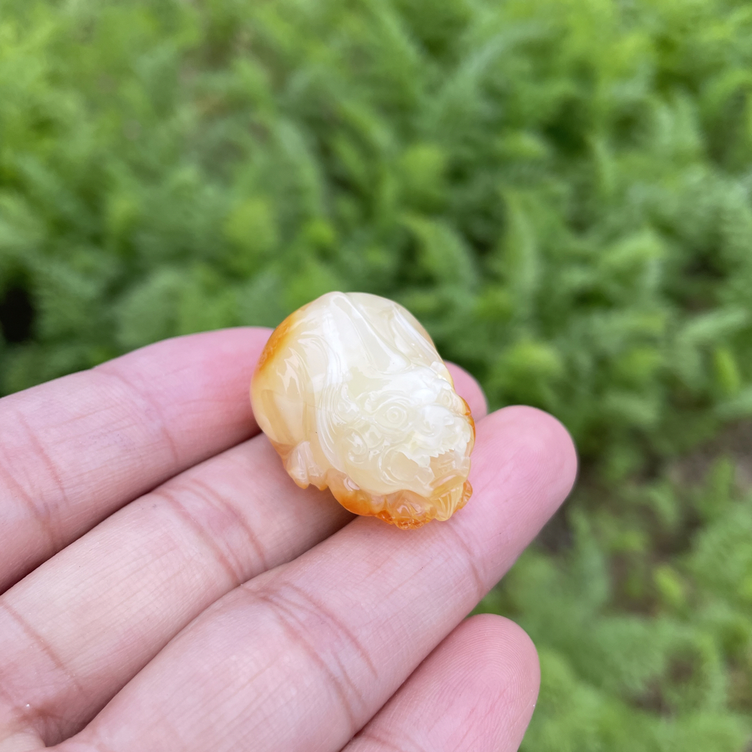 蜜蜡貔貅挂件项坠8.33g31.5/23.9/20㎜