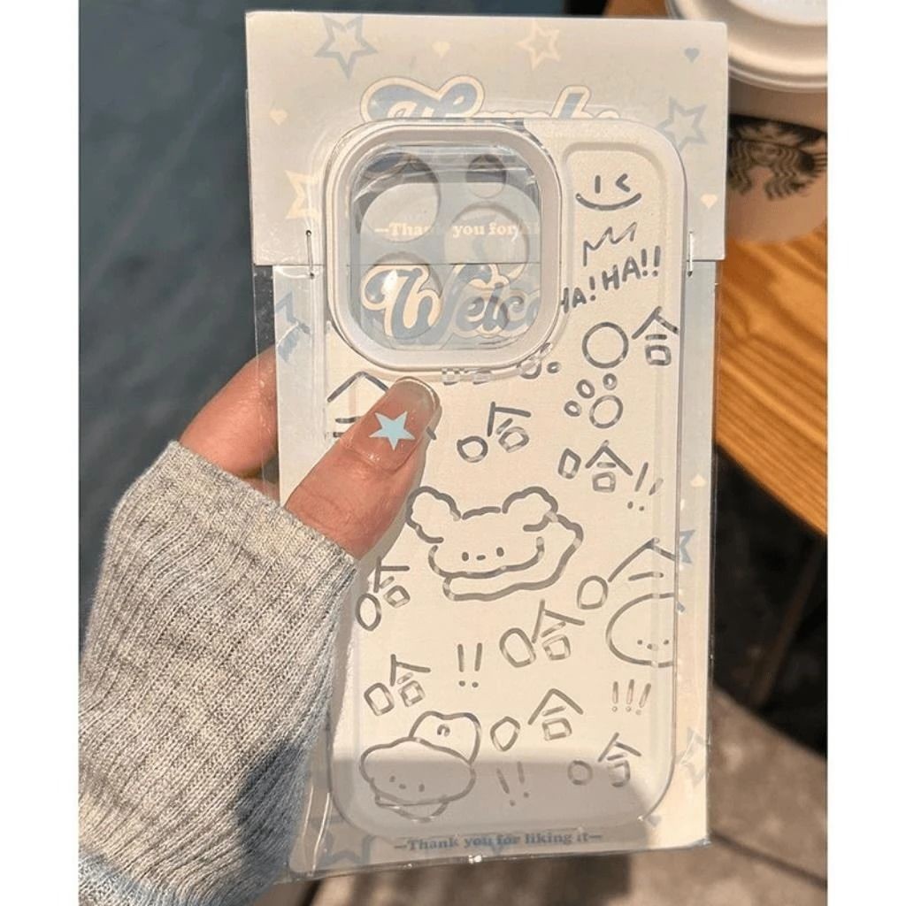 可爱哈哈小狗适用苹果16PROMAX手机壳iPhone15新款14全包13软壳12