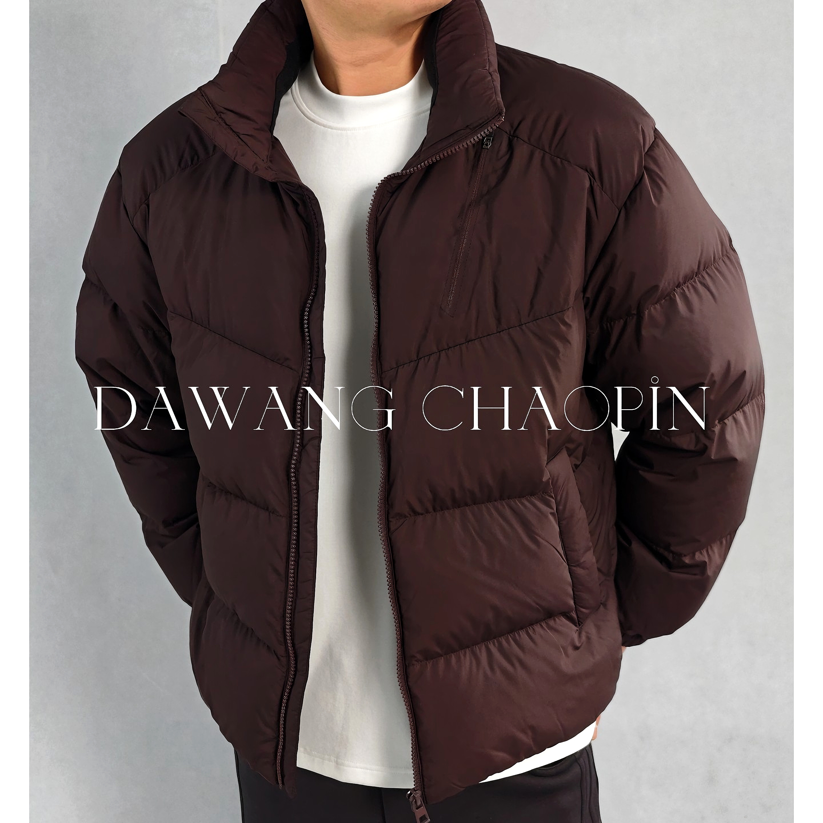 Da'wang新国标羽绒！90鸭绒男士保暖羽绒外套宽松休闲时尚百搭上衣