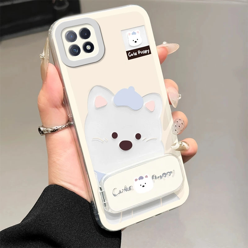 西高地椭圆镜子支架华为畅享20手机壳WKG-AN00超薄软胶新款卡通女