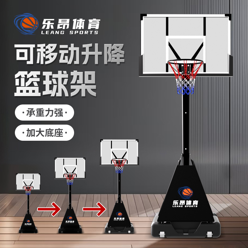 篮球架3.05米室外成人篮球架扣篮可移动升降方便标准篮架