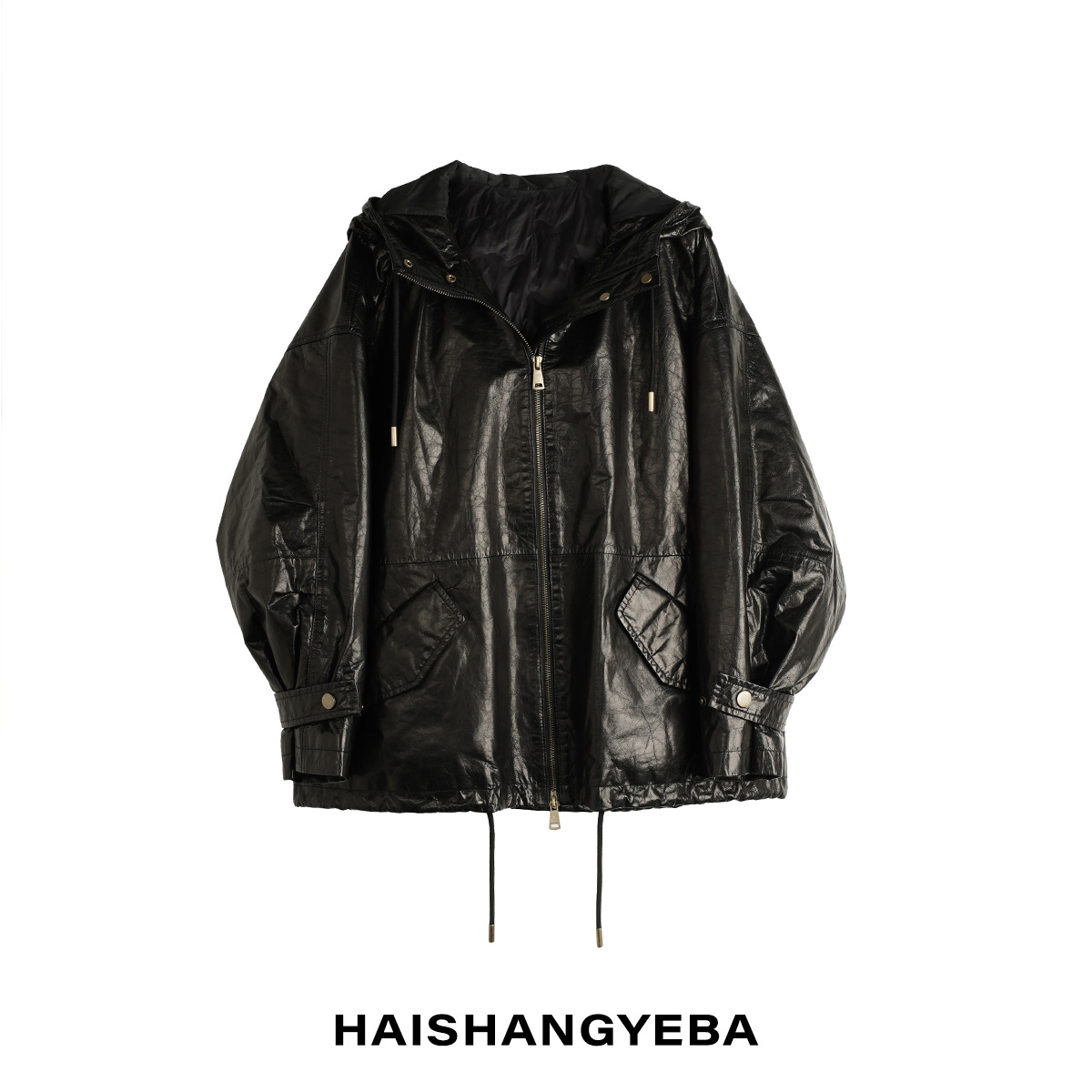 【海上叶爸】新款2025秋冬百搭90白鹅绒男女同款连帽厚款油蜡羽绒服