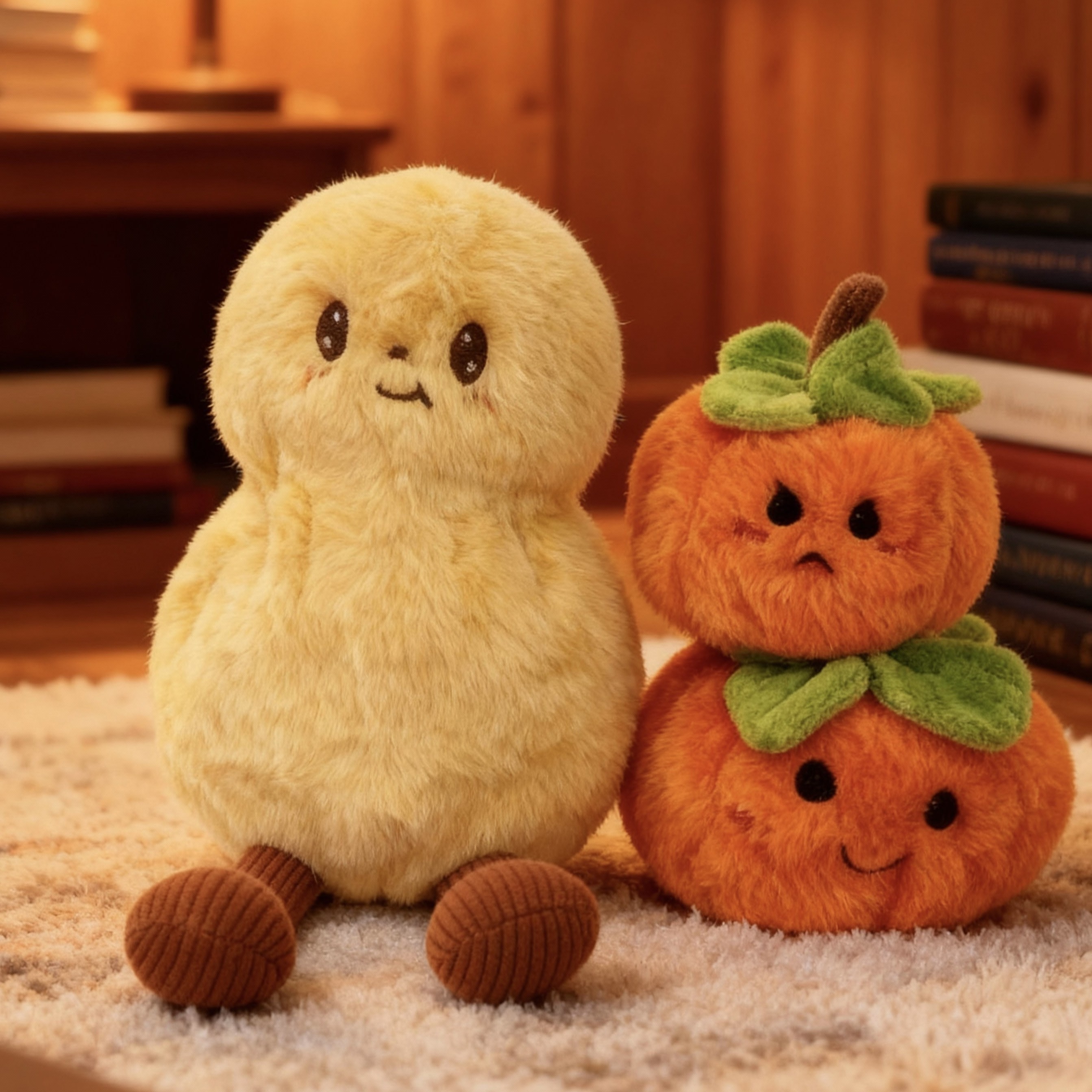 PWK好柿花生玩偶毛绒玩具可爱生日圣诞礼物创意乔迁结婚公仔女生