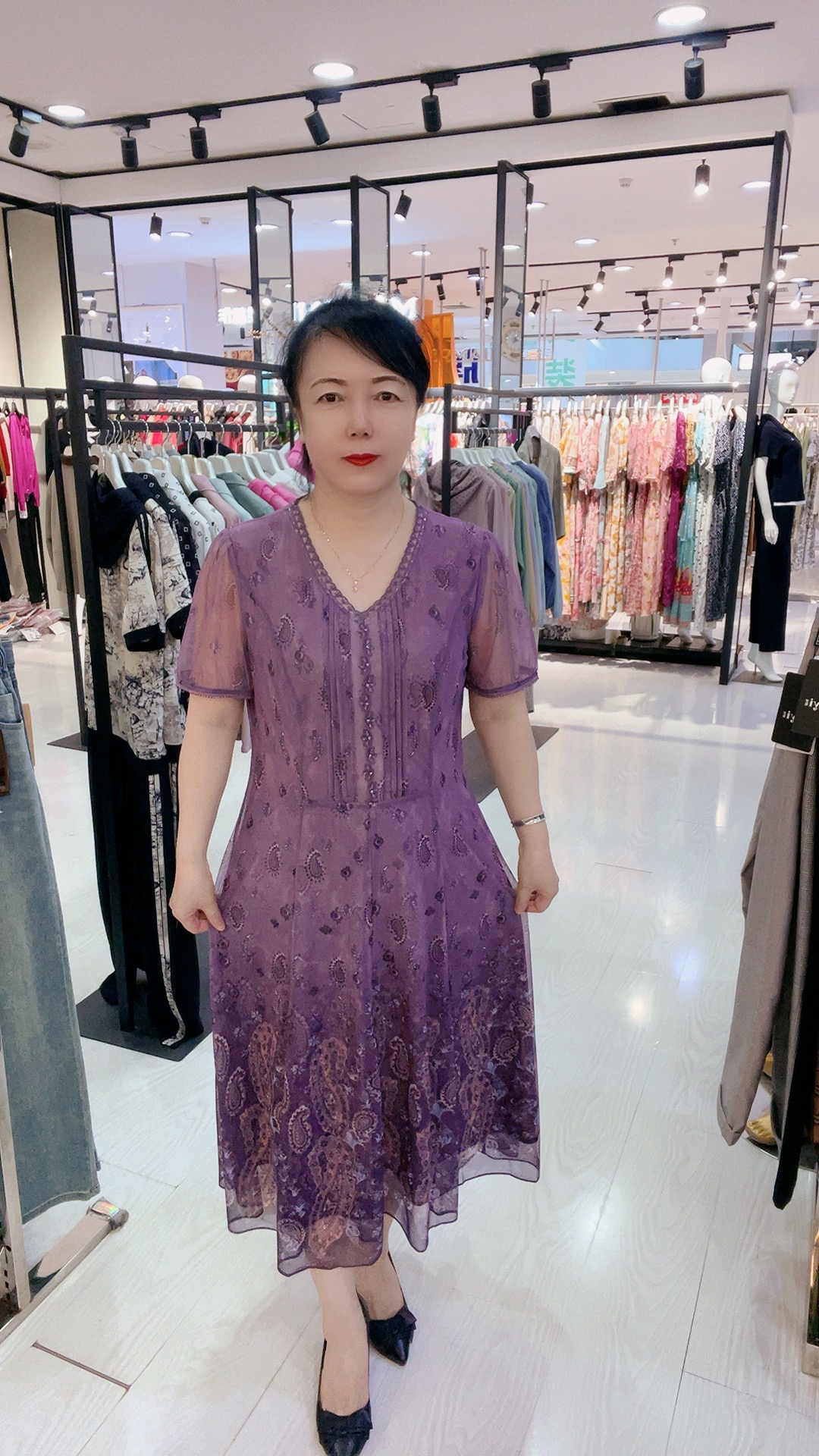 时尚气质连衣裙女夏装台湾纱修身显瘦气质