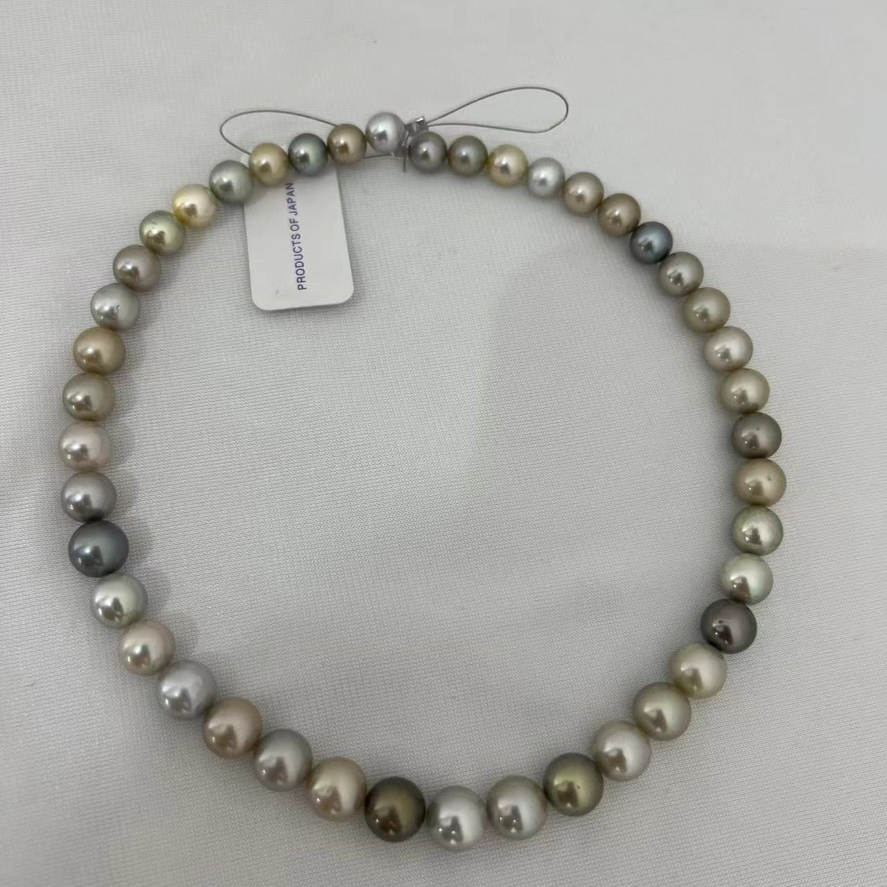 8-10mm大溪地圆珠项链色彩丰富