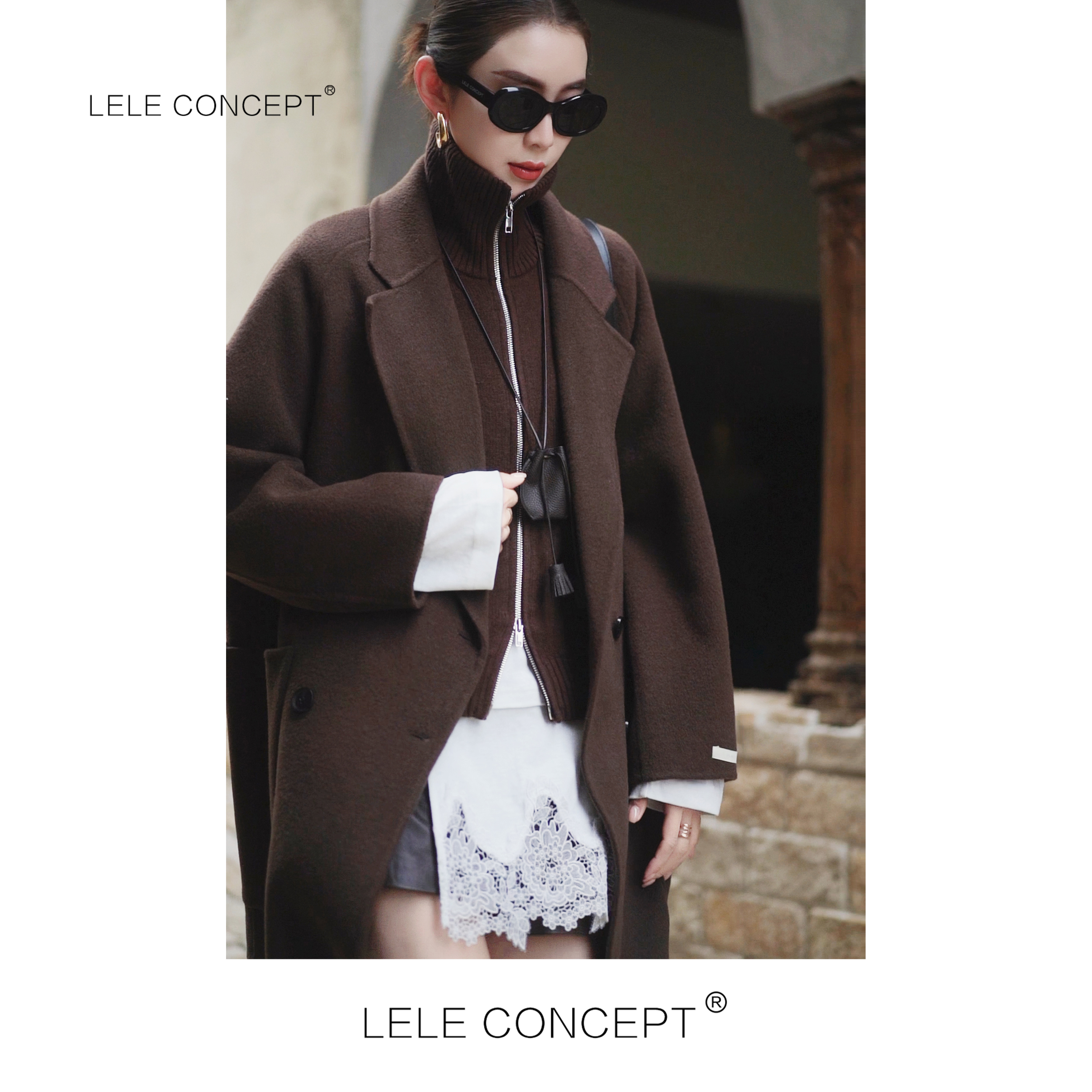 LELE CONCEPT 丨四扣双兜中款大衣D0124