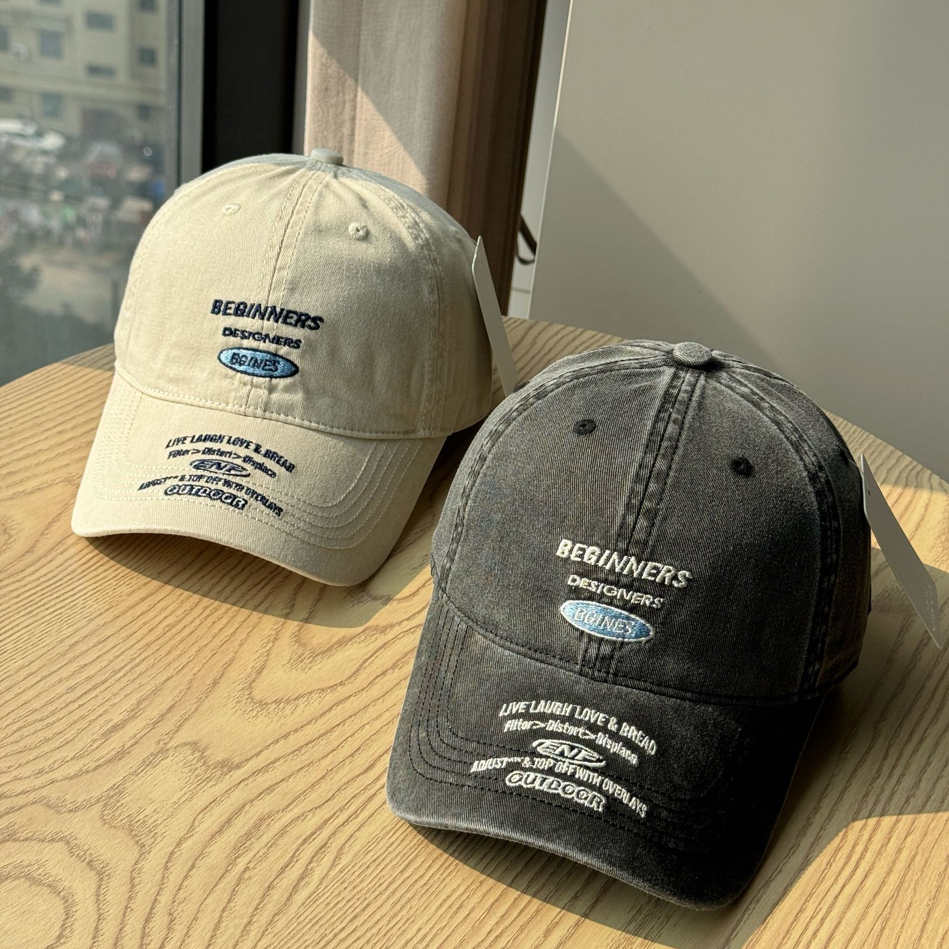 新款软顶鸭舌帽女美式棒球帽男灰色宽帽檐大头围帽子大脸显小深顶