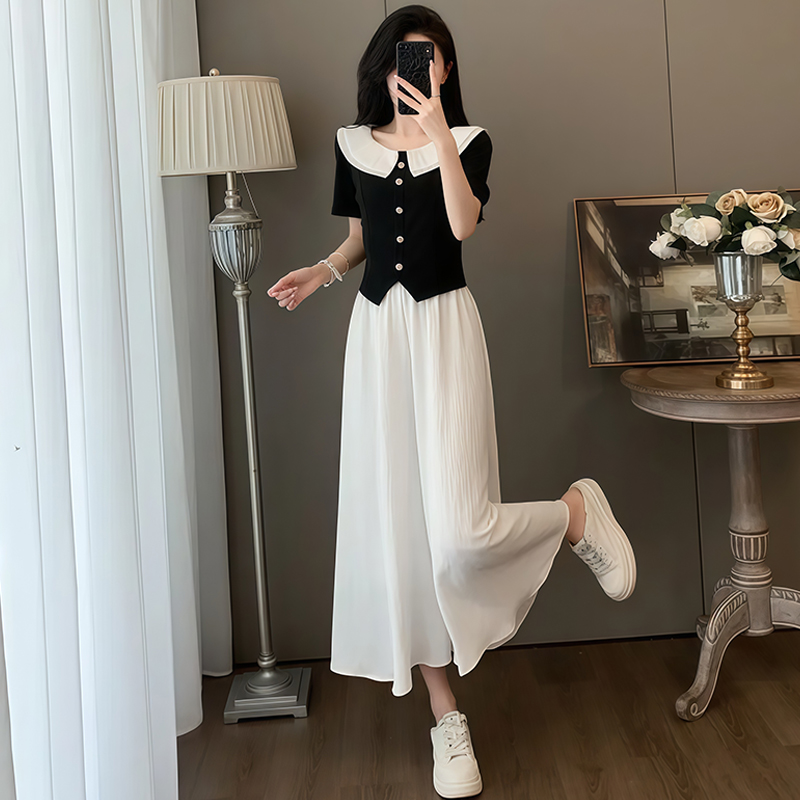 设计感小众气质休闲套装女2026夏季新款时尚减龄上衣阔腿裤两件套