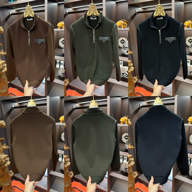 「星漓轻奢出品」8296/XINGLI/2025/高端欧货立领拼接卫衣