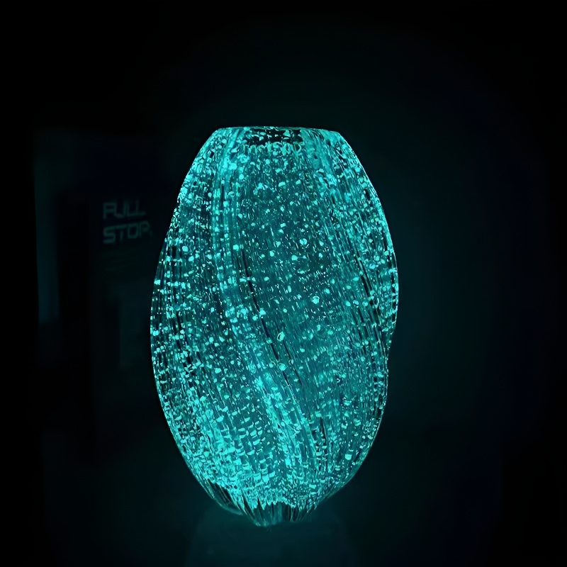 麦芽糖琉璃夜光花瓶客厅插花高档大气摆件鲜花干花插花玻璃花瓶礼