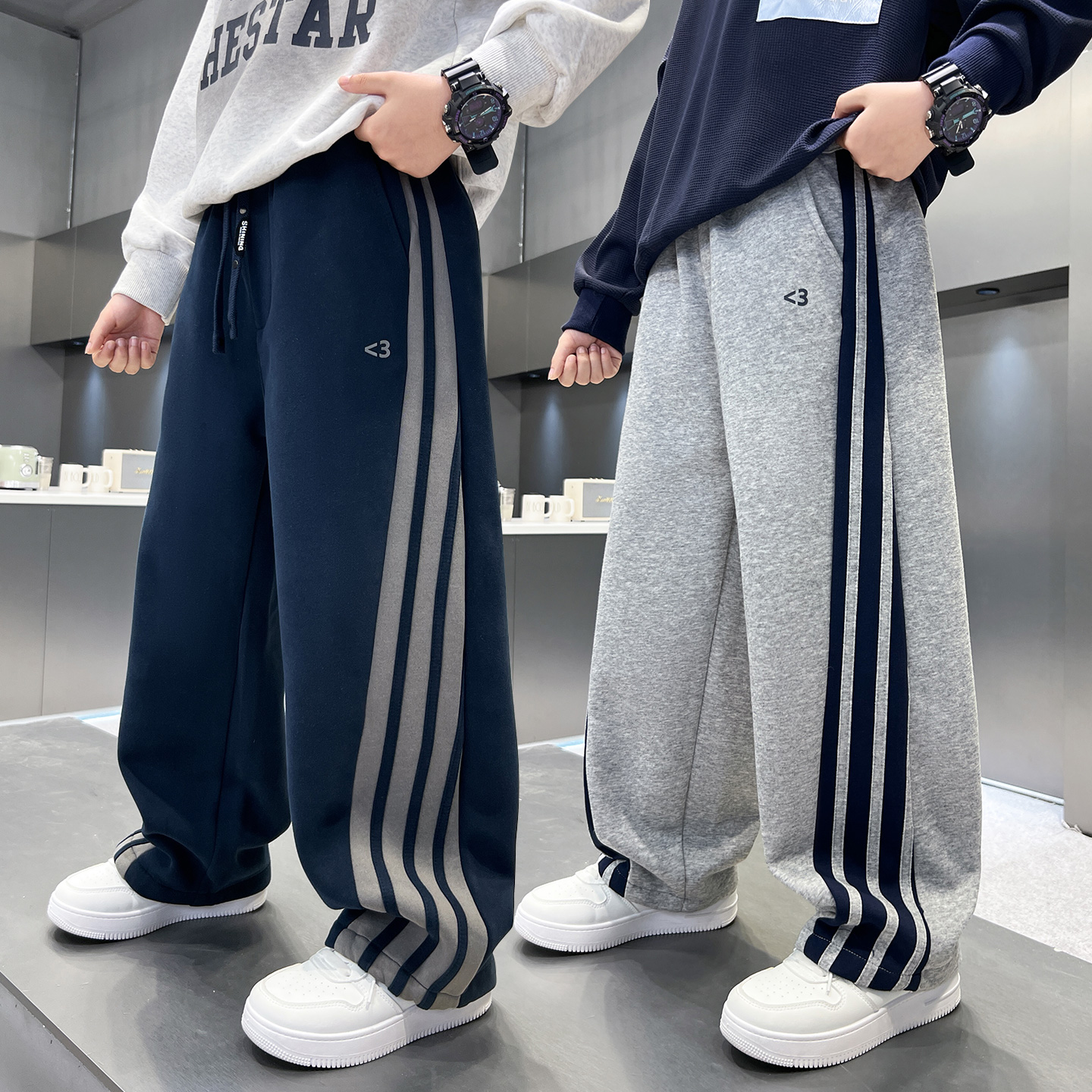 男童秋季休闲卫裤2025新款中大童秋装宽松运动裤儿童春秋款长裤潮