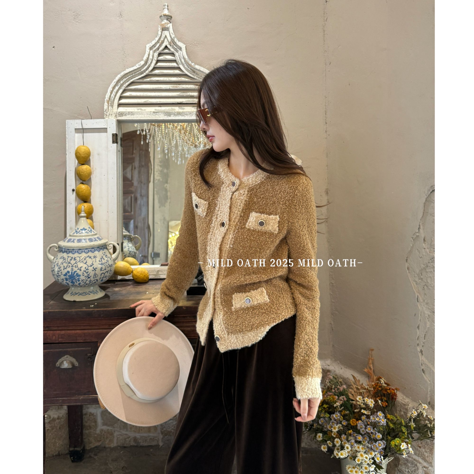 MILD OATH现货【朦胧花絮】韩系高级感软糯感毛衣