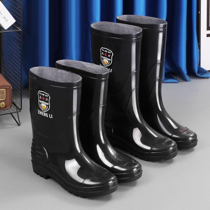 加绒时尚防水低筒防污雨鞋加厚雨鞋防水鞋短筒耐磨防臭防滑保暖