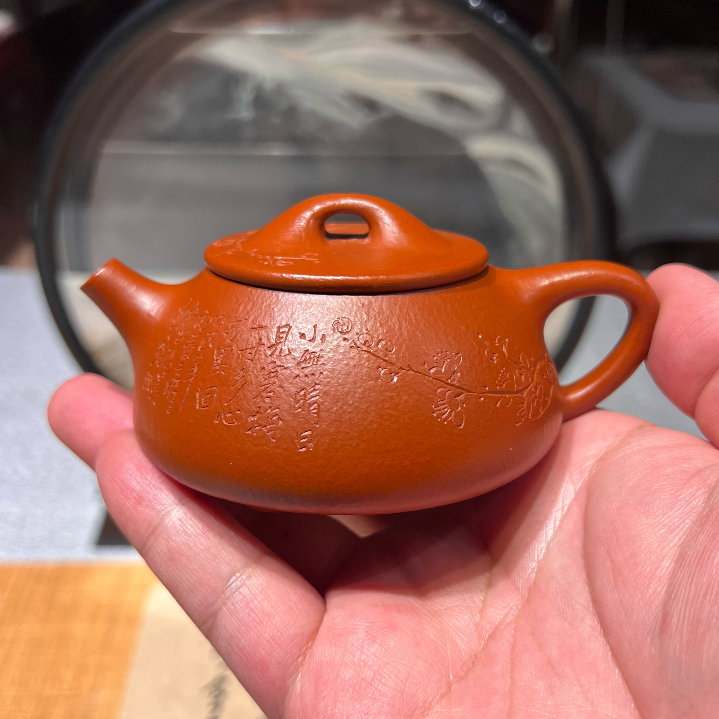 宜兴紫砂壶全手工景舟石瓢140cc原矿小煤窑朱泥精工国潮纯手工壶