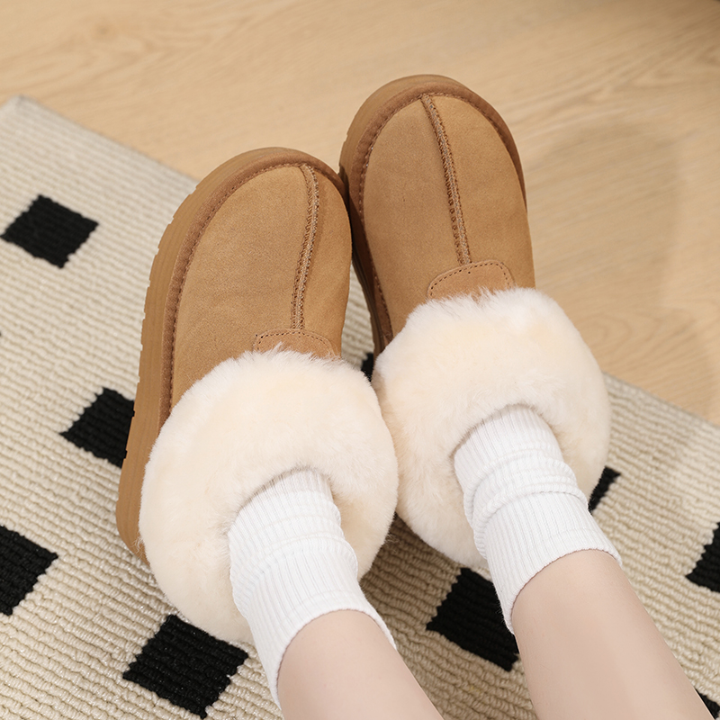 【断码处理】有就拍皮毛一体塔茨特秋冬短筒舒适加厚女款牛皮雪地靴