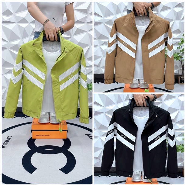 秋季潮流时尚新款男士立领拼色夹克外套休闲男士夹克上衣