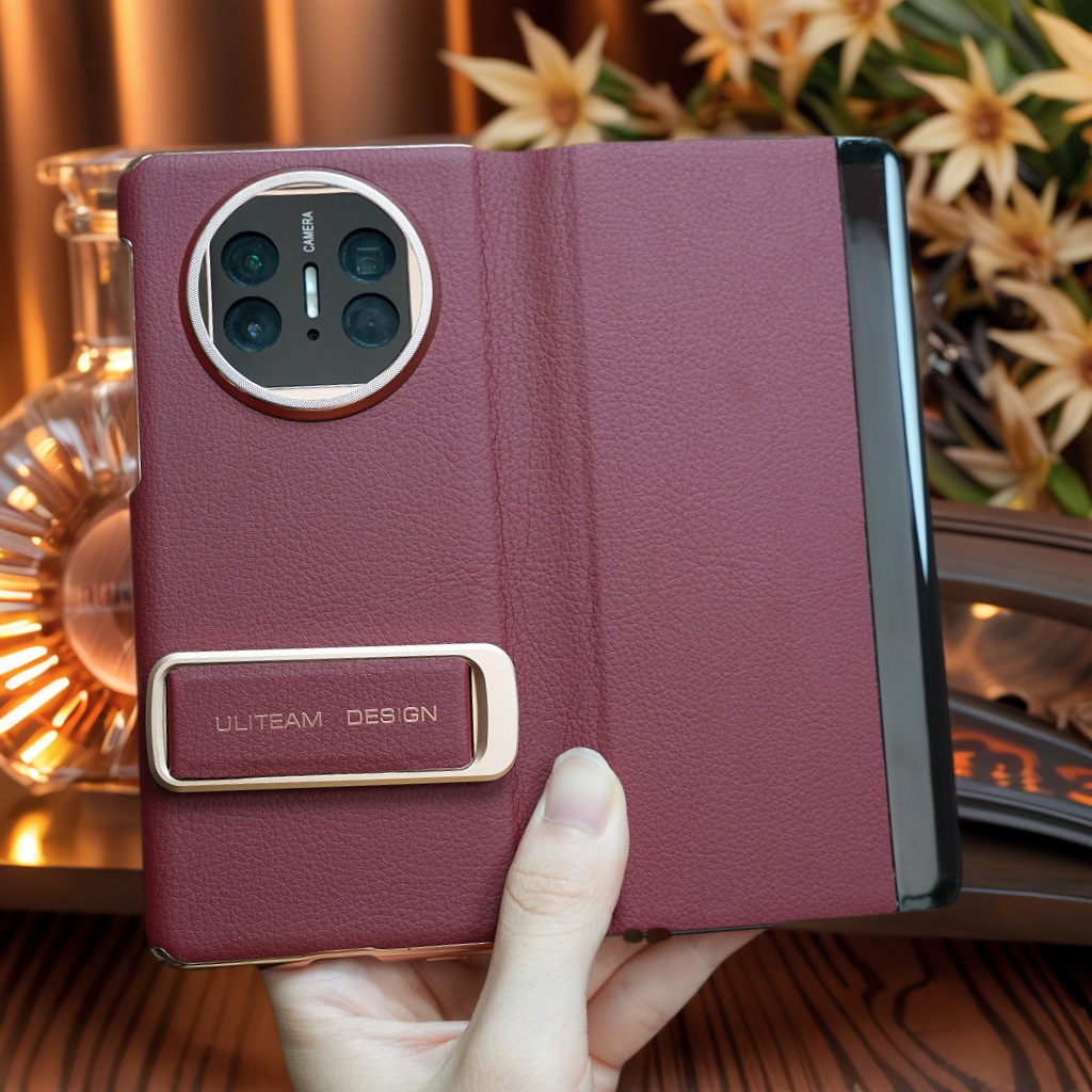 【新款双中轴保护】适用于华为MateX6手机壳matex5商务翻盖皮套腕带