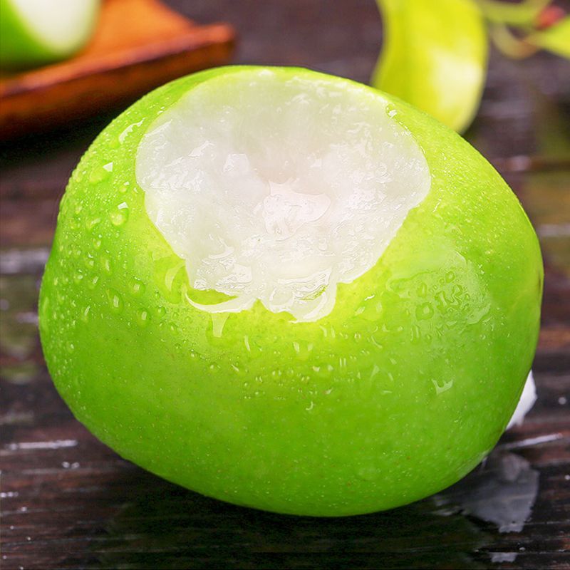 新鲜脆甜青枣自家果园正宗台湾牛奶枣青枣脆枣冬枣果园现摘直发