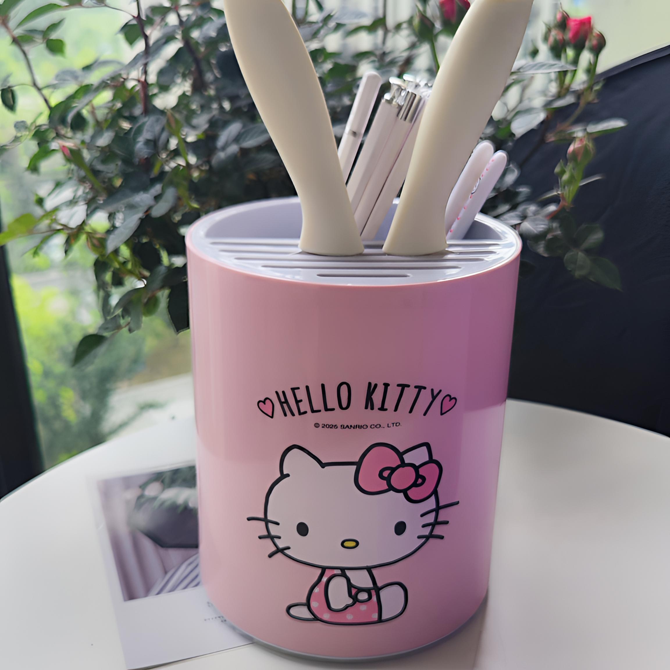 可旋转收纳架刀具沥水篮多功能刀架餐具筷子架家用置物架勺子筷笼