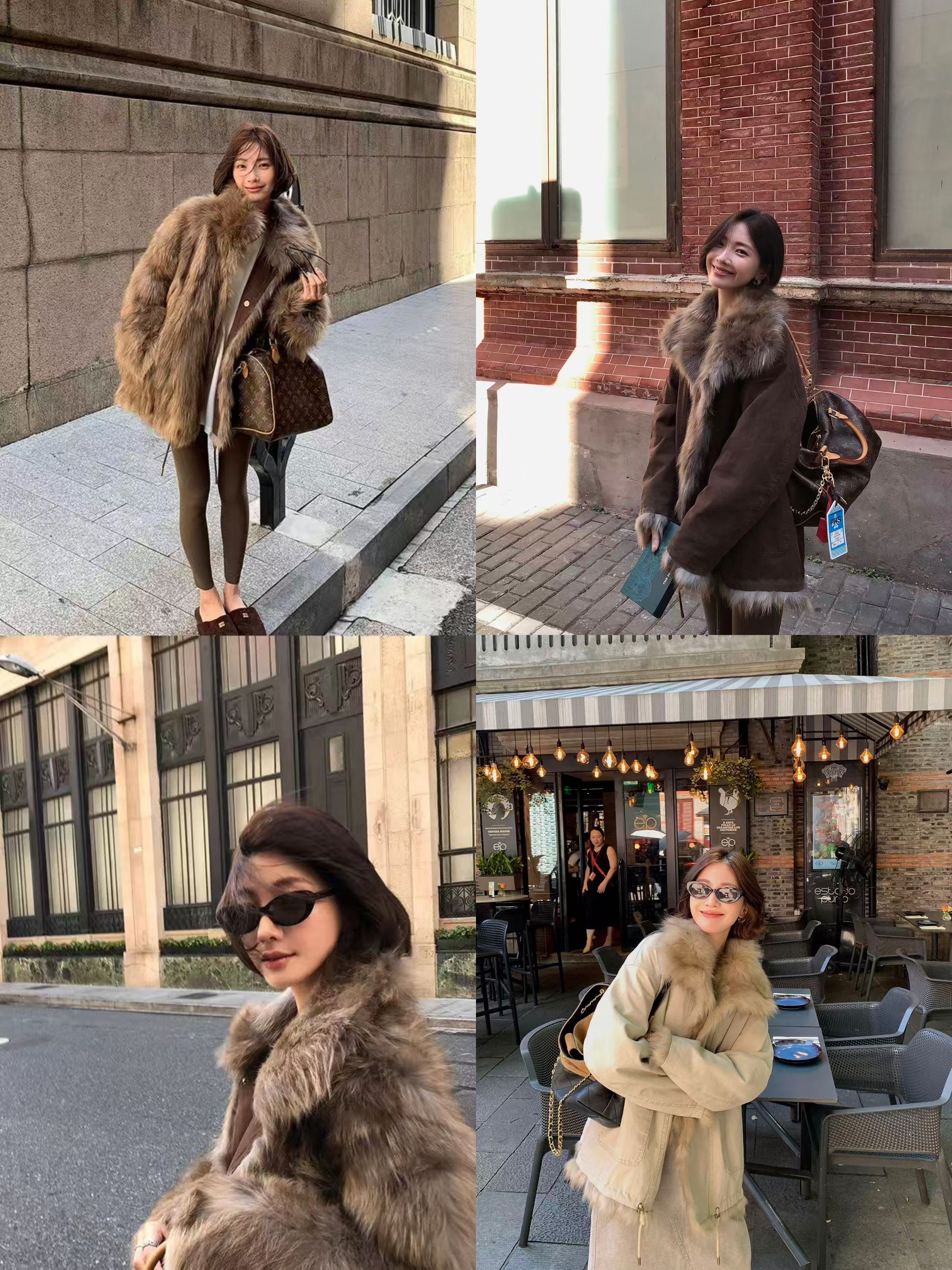 凛冬派克/毛毛内胆两面穿复古派克服巴恩风毛毛外套女1130