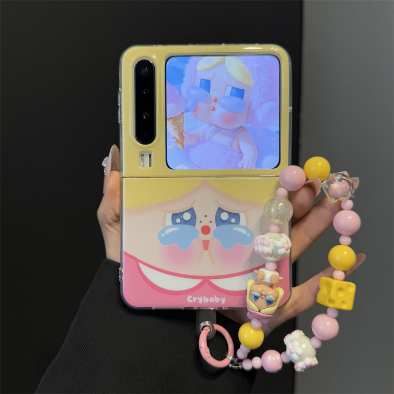 适用华为purax典藏版折叠屏手机壳PuraX可爱卡通大脸哭娃表情包女