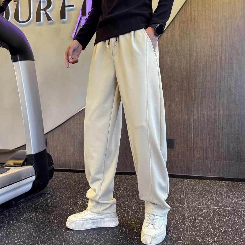 松弛感直筒休闲裤男款春秋运动卫裤痞帅高级感垂感裤子男士阔腿裤