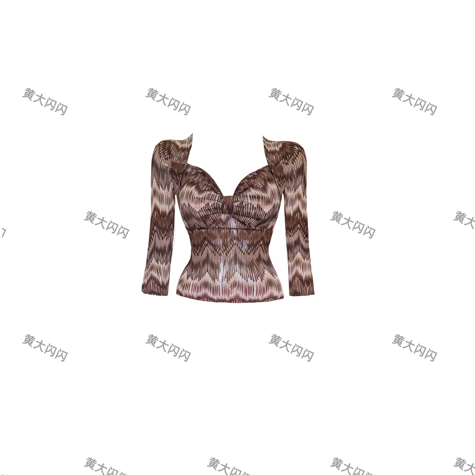 【黄大闪闪原创】新款女人味定制纯欲性感上衣SSQ2870