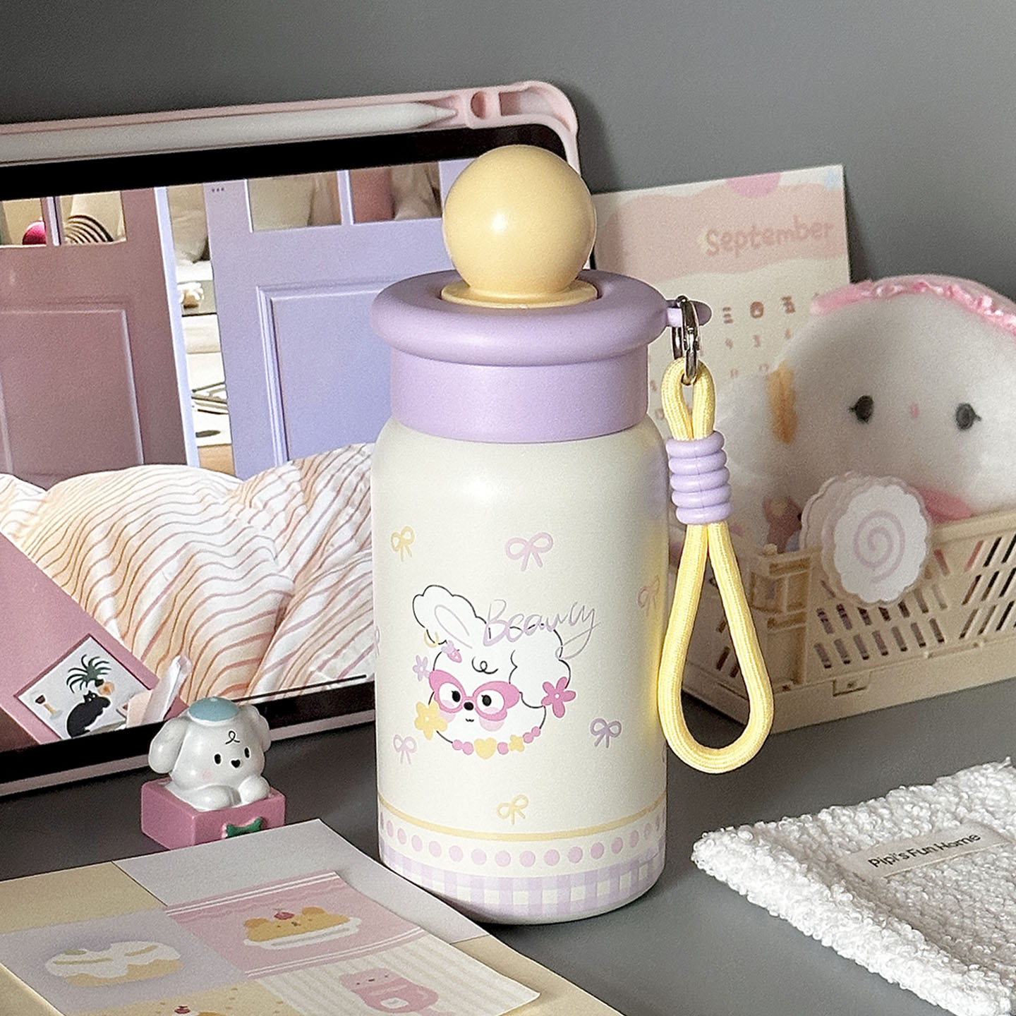 英国 Coop Koop「可爱吸管杯」高颜值保温杯女外出便携小巧水杯子