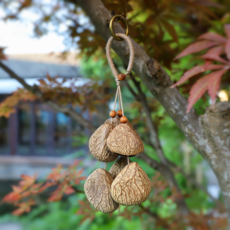 天然种子果壳摇铃包挂手工风铃音疗愈挂铃植物果实挂件背包车挂饰