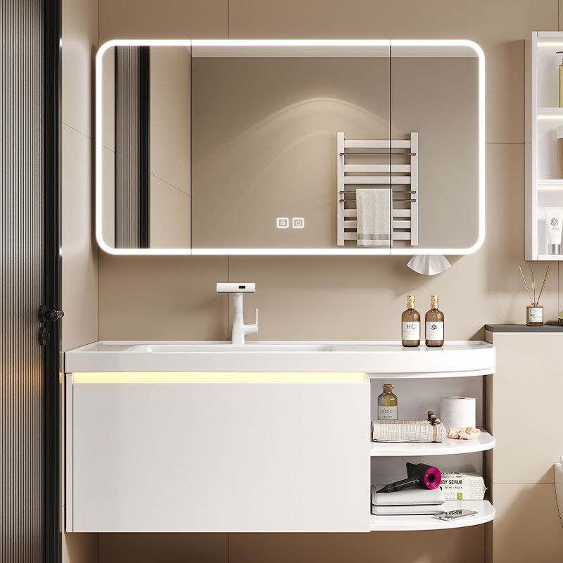 2025圆弧角智能侧边马桶肤感一体盆卫生间洗手台盆柜洗漱台浴室柜