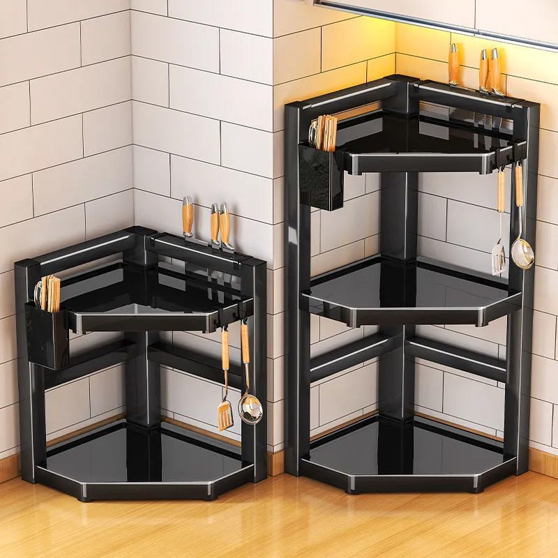 厨房多功能转角调味品置物架台面三角调料架盐调味罐收纳盒酱油架