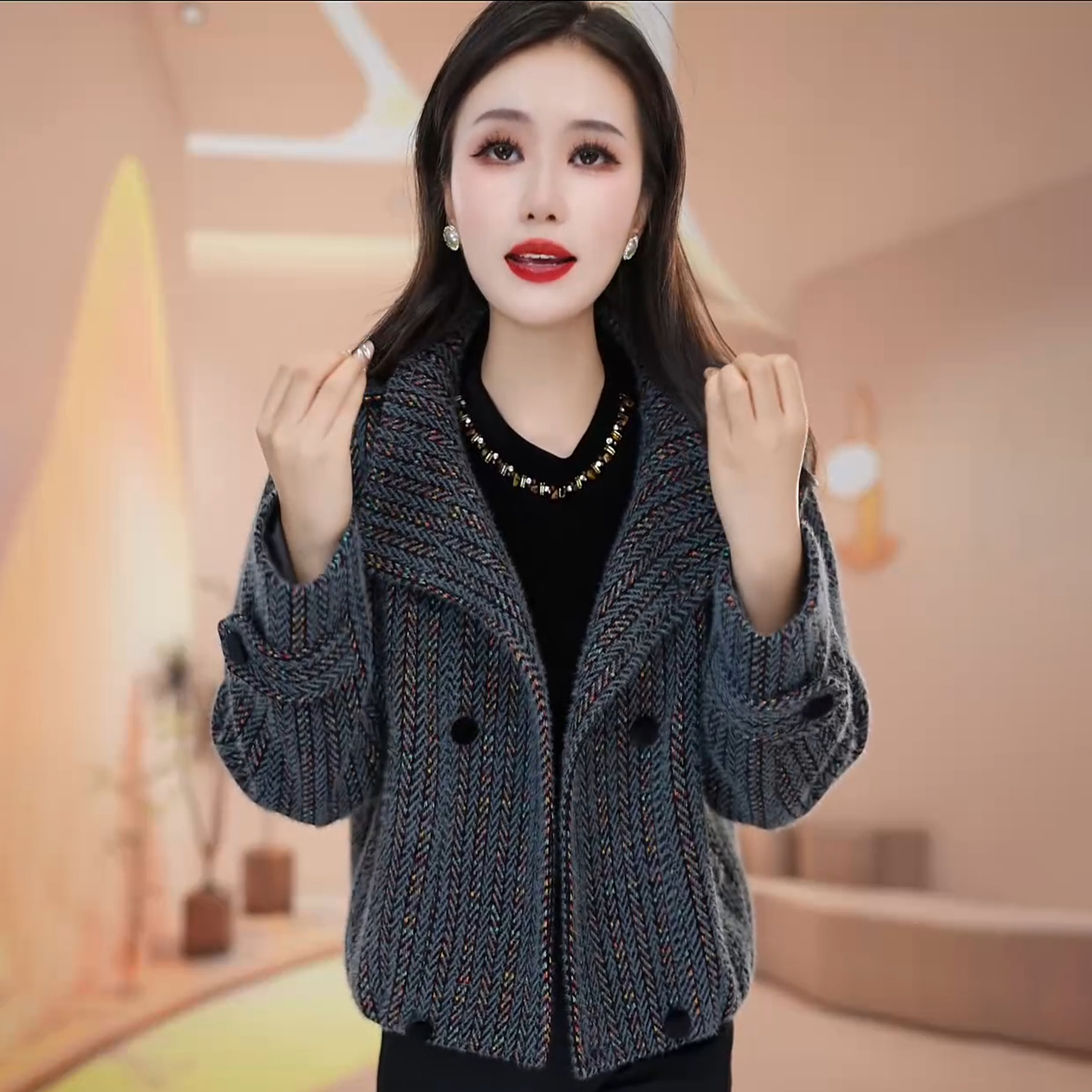 时尚短外套女秋季外套新款洋气宽松显瘦小众炸街高级感女装