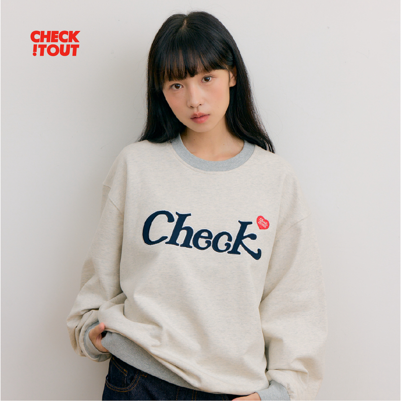CHECKITOUT星涟圆领卫衣情侣装百搭长袖秋冬2025新款复古原创