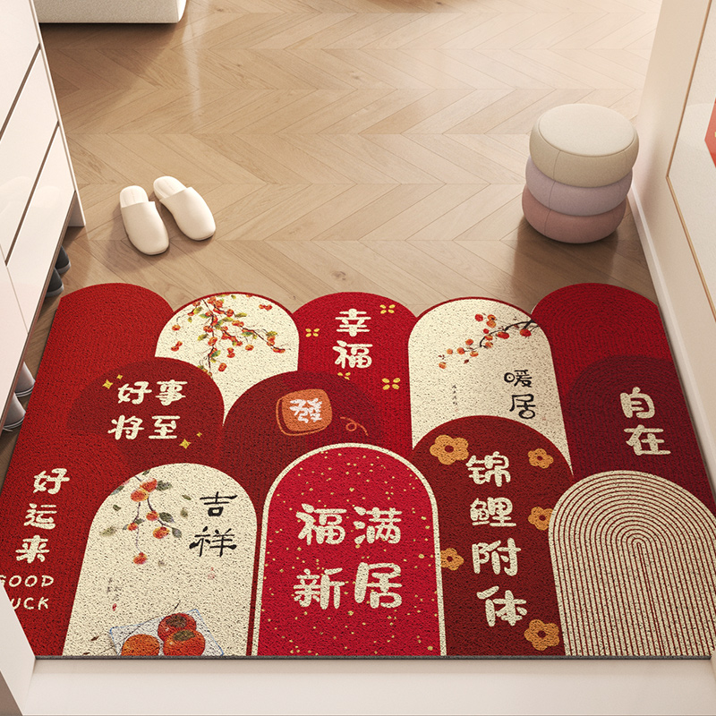 入户门地垫进门门口耐脏丝圈脚垫门外2025新款玄关门垫可裁剪地毯