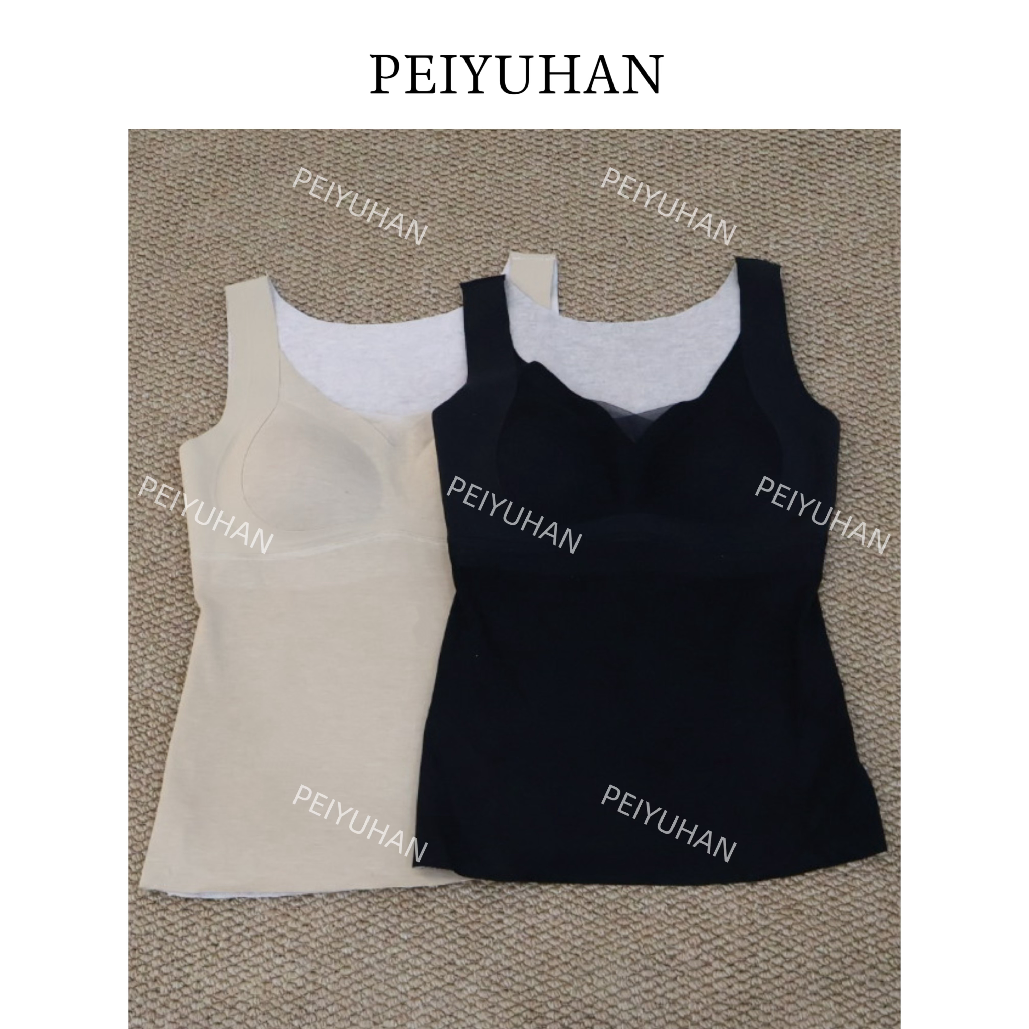 PEIERNA佩佩PC 【羊绒桑蚕丝保暖内衣】保暖背心 Z1735 6116017