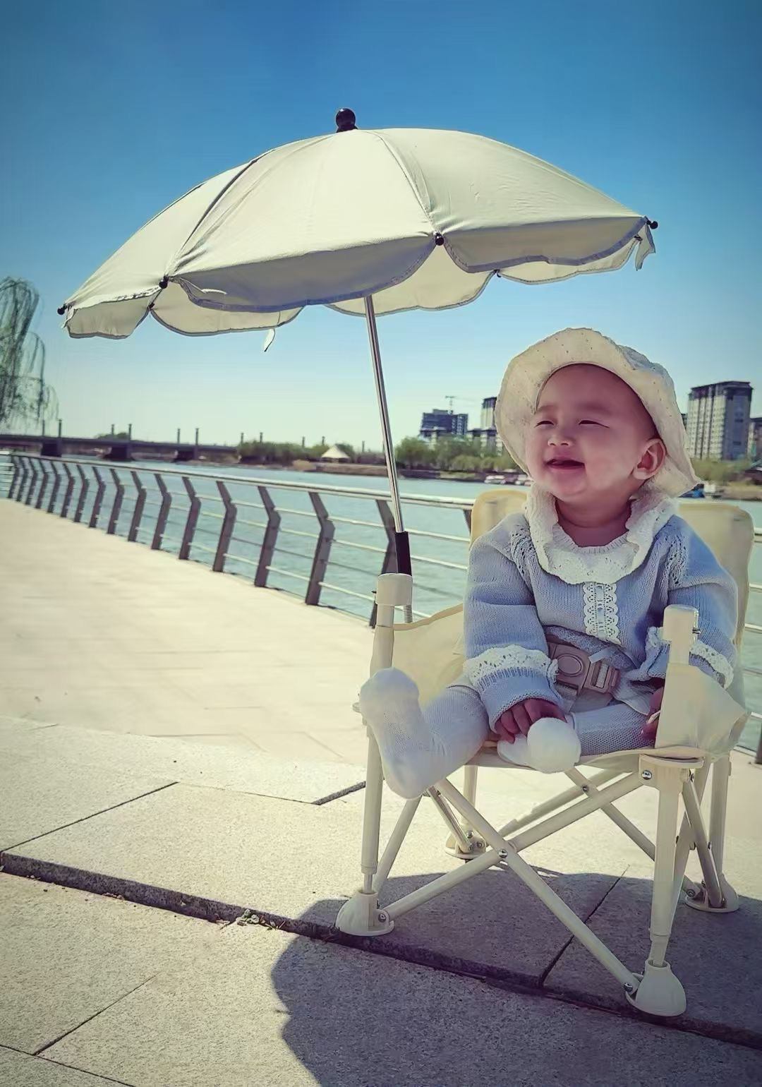 宝宝餐椅折叠式儿童轻便小椅子露营多功能户外沙滩椅餐桌学习椅