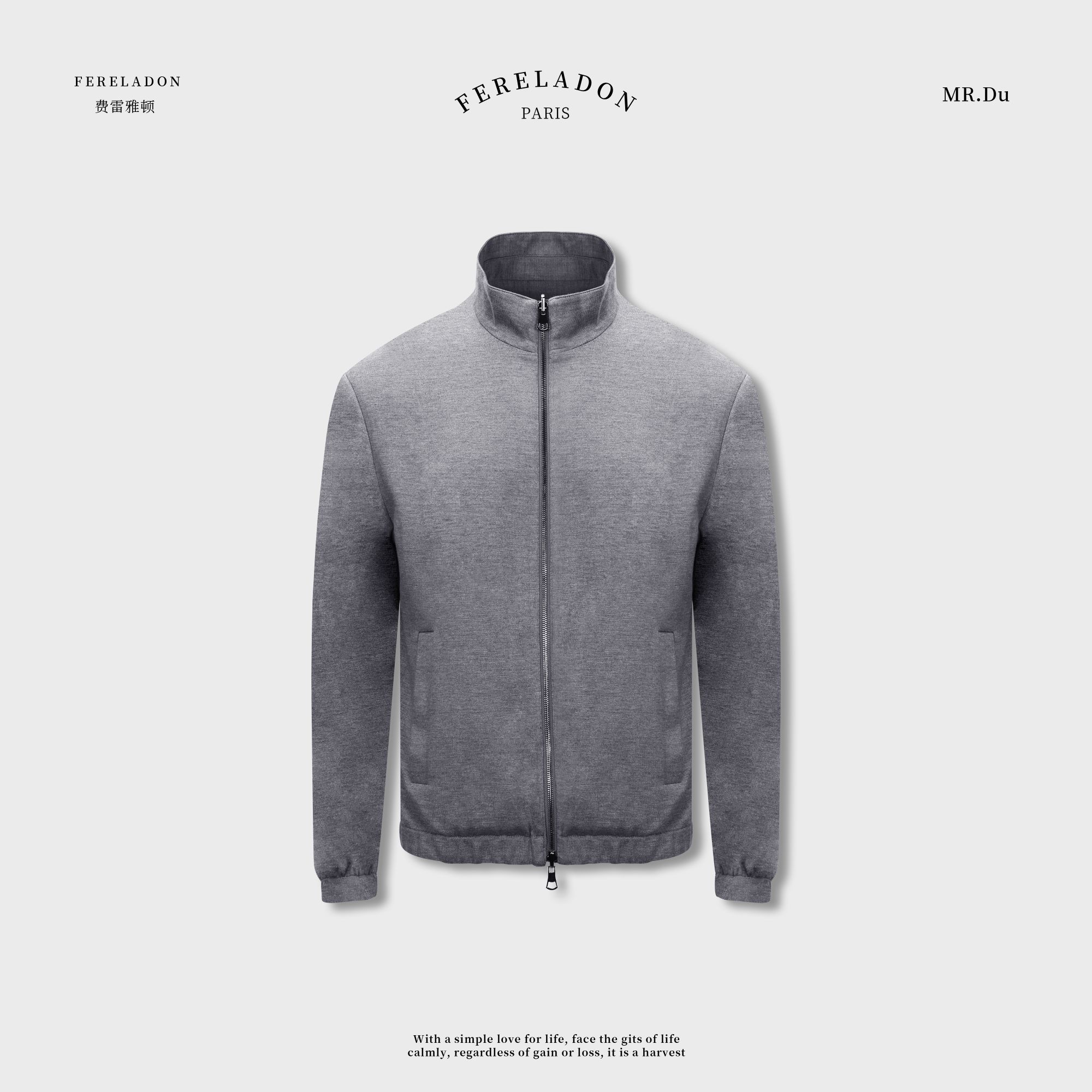 【杰/双面穿/羊毛混纺夹克】秋季低调奢华飞行员夹克外套+255517