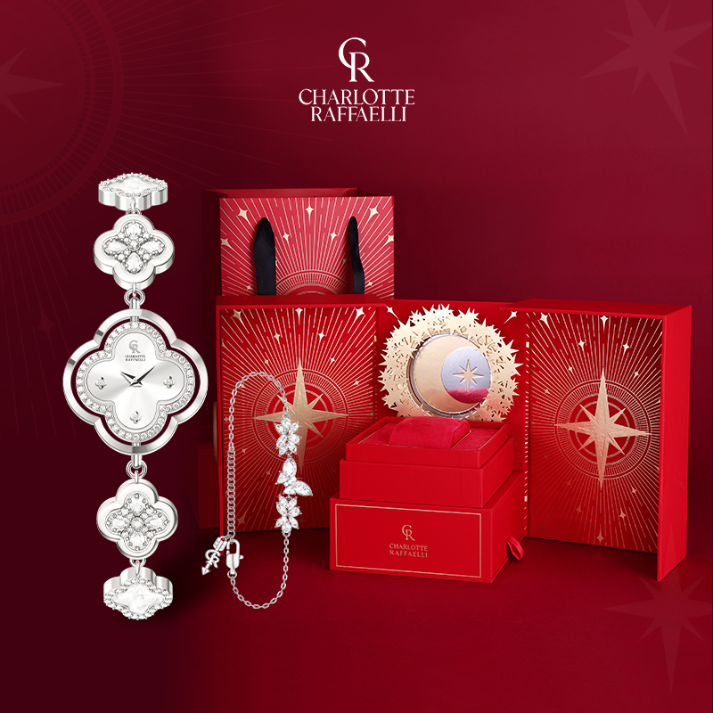 爆款法国CR夏洛特四叶草女士手表高端送圣诞礼物女款时尚送老婆