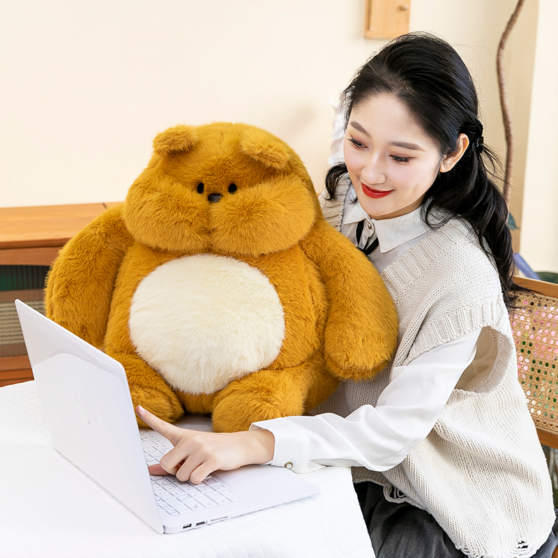 墩墩B熊玩偶可爱辛安小熊公仔呆萌毛绒玩具睡觉抱枕女孩生日礼物