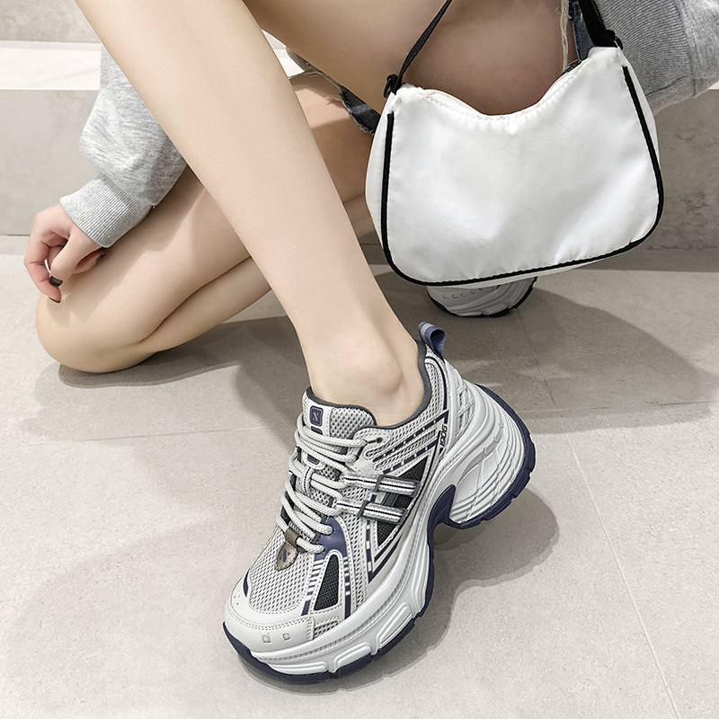 【31码起】小个子百搭老爹鞋女7cm增高显腿长2025秋冬运动休闲鞋女