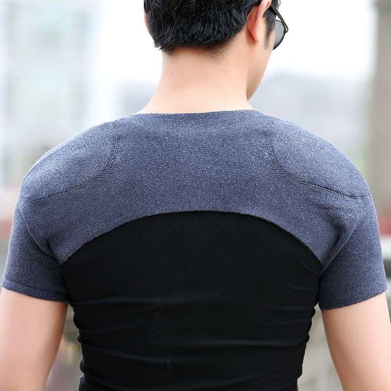 羊绒护肩男女秋冬羊毛线保暖睡觉防寒防肩周中老年加厚肩颈护肩膀