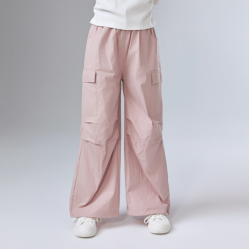 笛莎童装女童裤子夏季新款中大童儿童休闲裤工装裤宽松-7M252A401