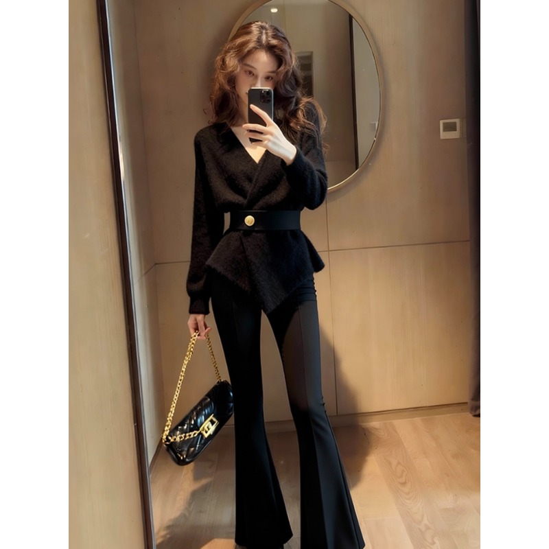 毛衣女款2025新款独特超好看气质名媛收腰小香风灰色针织外套秋冬