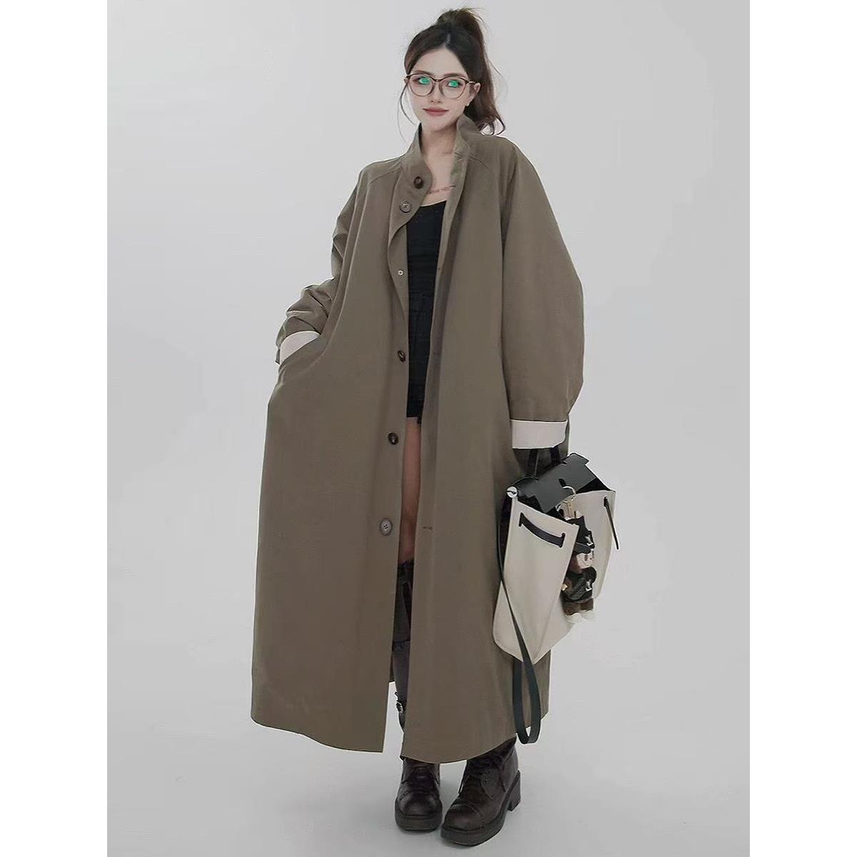 2025巨好看的羽绒服女秋冬新款保暖加厚长款宽松90白鸭绒风衣外套