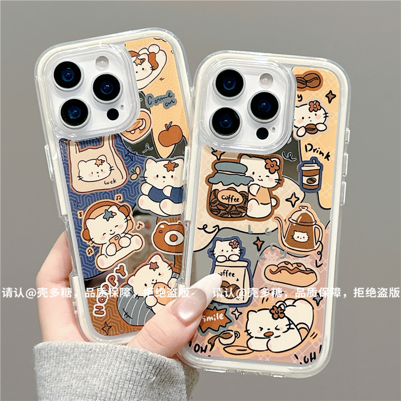 炫彩镜面适用苹果17/iPhone/华为荣耀/OPPO/小米手机壳pura70爆款