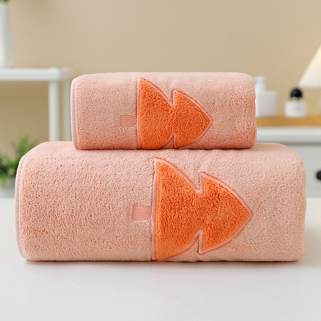 浴巾套装1毛巾+1浴巾加大加厚男女情侣宾馆酒店吸水浴巾可配礼盒