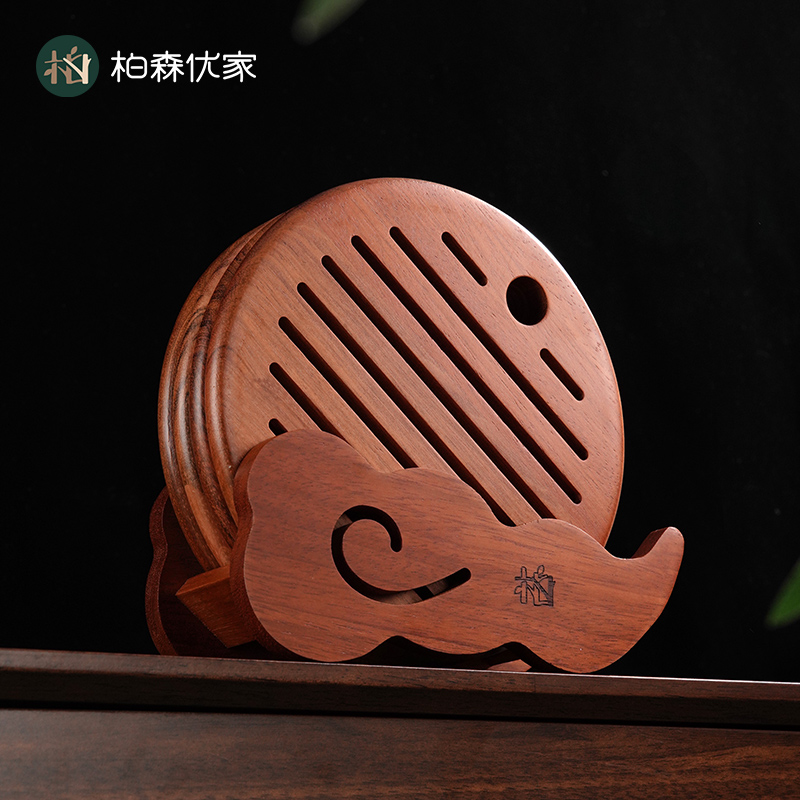 实木隔热垫家用防烫餐桌垫圆形砂锅垫杯垫碗盘垫菜垫子中式防热垫